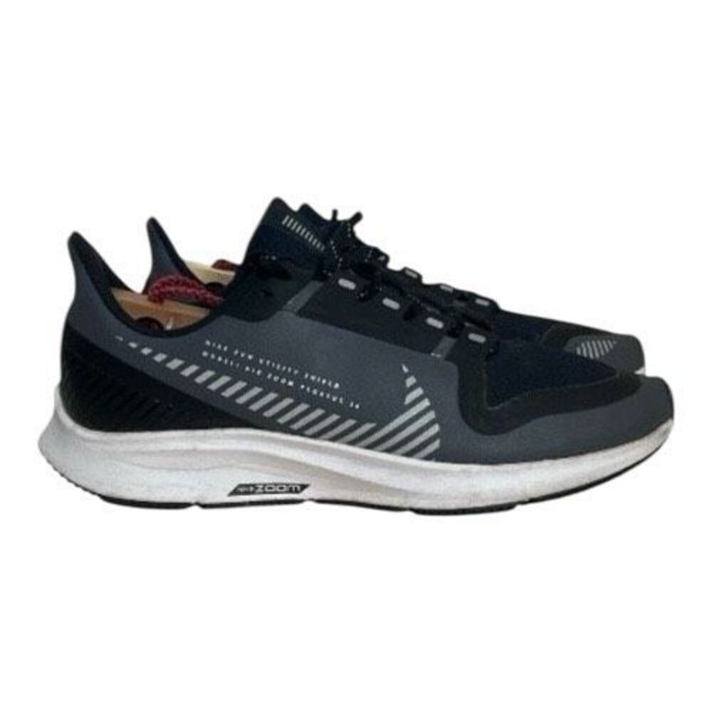 Nike Air Zoom Pegasus 36 Shield Women Black Sneakers Size 6.5 Running Jogging